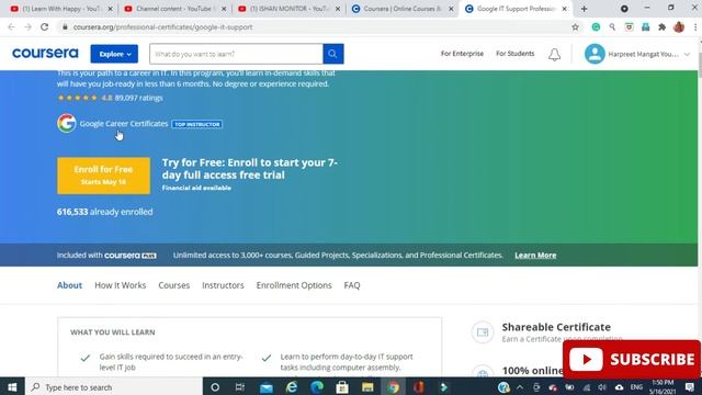 GET FREE CERTIFICATE FROM COURSERA || Online Free Course|| Get Part time job in CANADA AND ANYWHER смотреть онлайн
