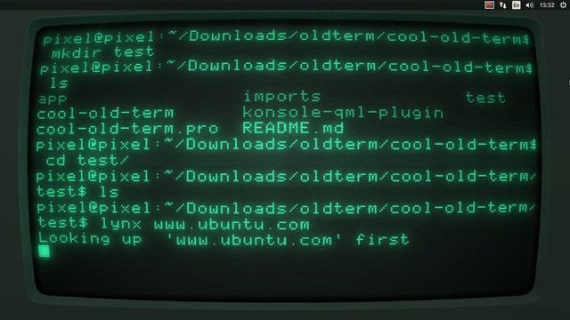 cool-old-term (now cool-retro-term) on Ubuntu 14.10 linux смотреть онлайн