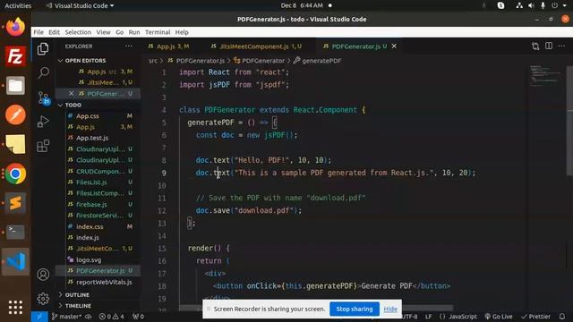 How to create and download PDF file using React смотреть онлайн