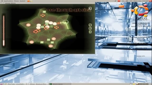 Native Linux Game : Atomic Worm смотреть онлайн