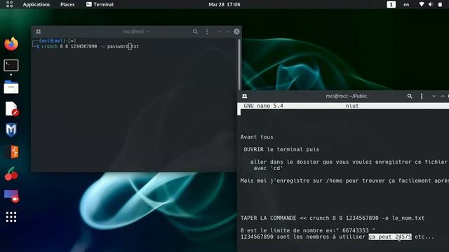 [Tuto] comment Générer wordlist avec crunch смотреть онлайн