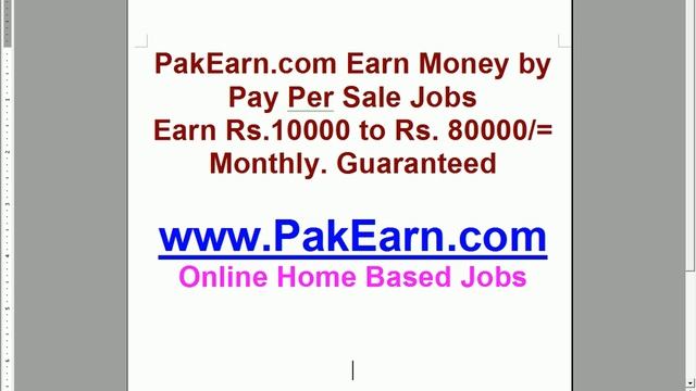 PakEarn.com Earn Money by Pay Per Sale Jobs Earn Rs.10000 to Rs. 80000/= Monthly. Guaranteed смотреть онлайн