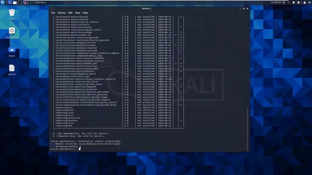 Ethical Hacking - Phase 1 - Recon - 13 - Recon-ng смотреть онлайн