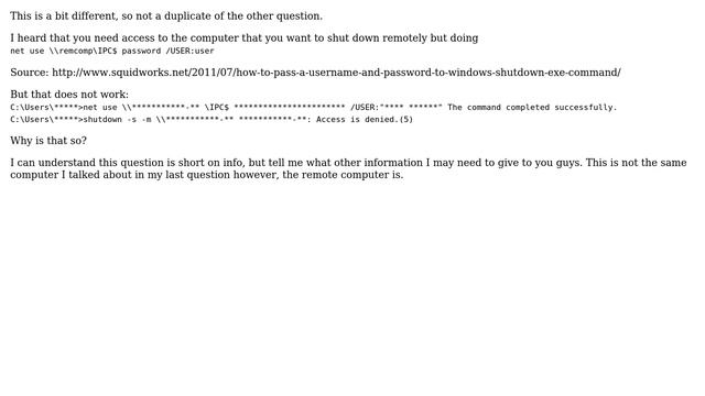 Shutdown Access is Denied (5) смотреть онлайн