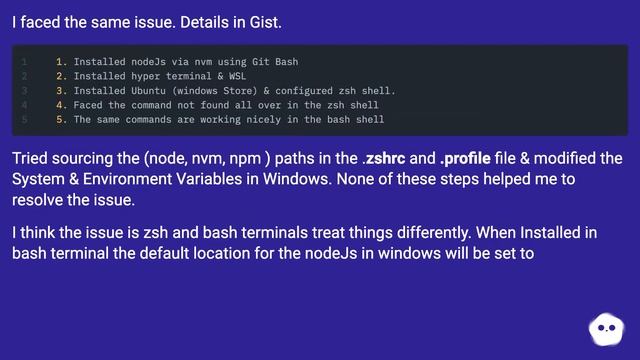 ZSH npm/node/nvm command not found after installing OhMyZSH смотреть онлайн