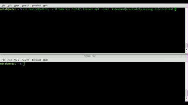 Command Line Streaming audio with VLC - Linux - BASH смотреть онлайн
