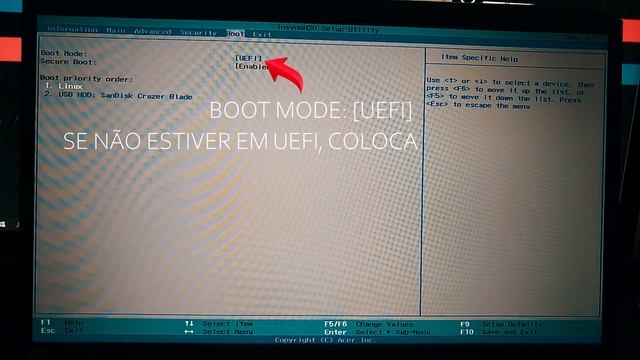 Como dar BOOT no Notebook Acer NITRO 5 смотреть онлайн