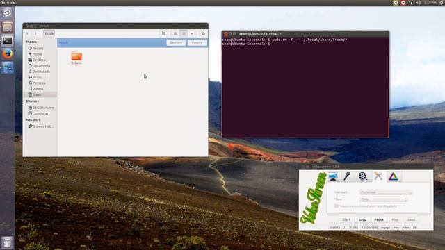 Empty trash as root - Ubuntu 13.04 смотреть онлайн