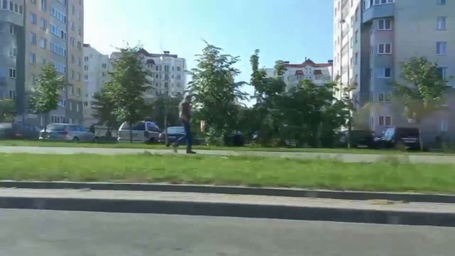 Минск Беларусь | Спальный микрорайон - Сухарево | Из окна автомобиля смотреть онлайн