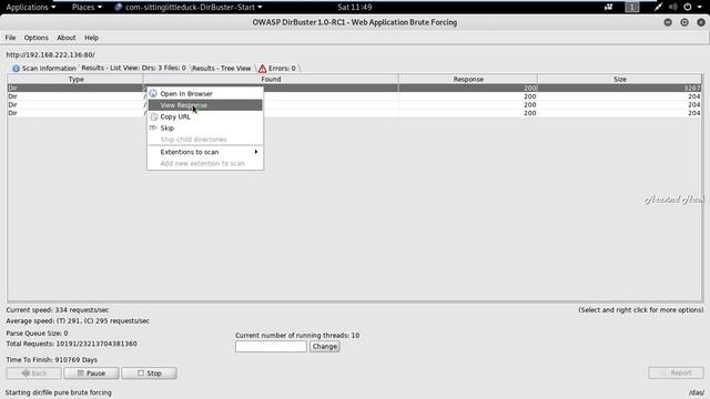 how to scan web directory using dir buster in kali linux смотреть онлайн
