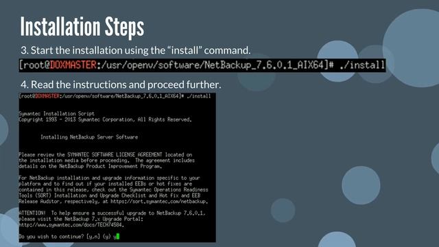 Symantec/Veritas NetBackup Master Server Installation - Unix Version смотреть онлайн