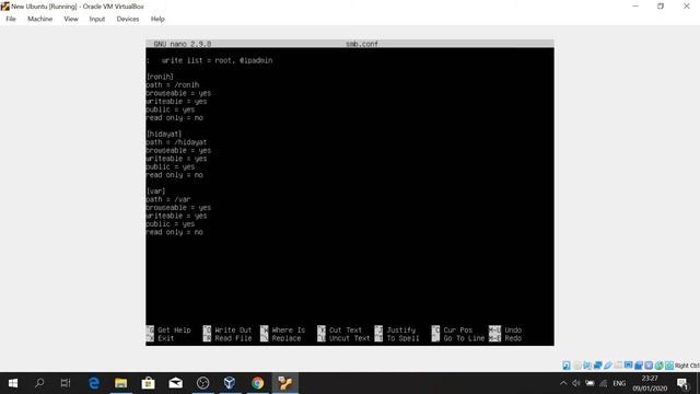 Tutorial Share Folder Menggunakan Samba Server di UBUNTU SERVER Dengan VIRTUALBOX смотреть онлайн