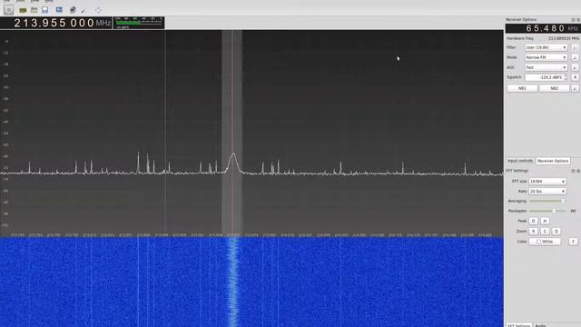 Nesdr - RMF FM - NFM 213.955MHz (wireless headphones/microphone?) смотреть онлайн