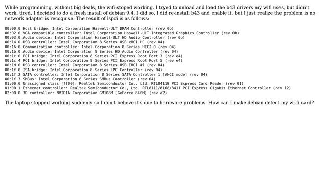 Unix & Linux: How do I make Debian 9 detect network hardware? смотреть онлайн