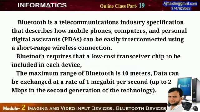 Informatics|Part 18|Input Devices, Bluetooth |Module 2 Hardware|Sem: 5|BA ENGLISH|Calicut Universit смотреть онлайн