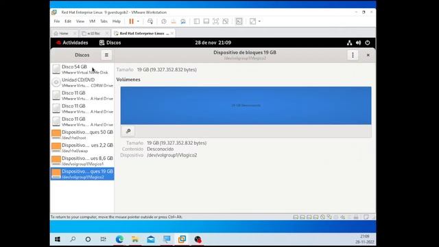 Clase 1 Creación de LVM Linux Red Hat 9 0 смотреть онлайн