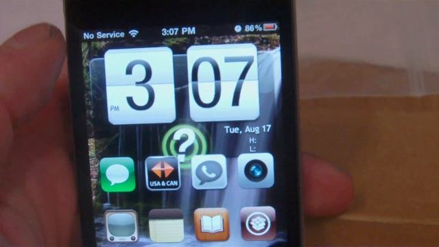 How to get Android Theme on iPhone 4 NEW!! Weather Fix Update!! смотреть онлайн