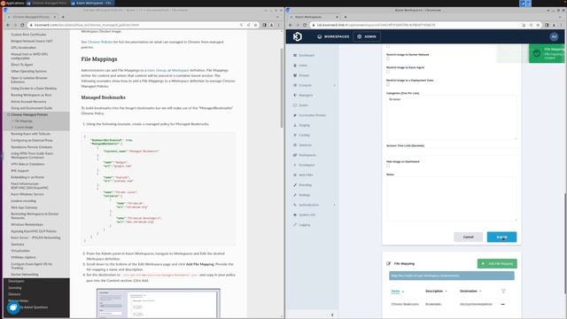 Kasm Workspaces - Chrome Managed Policies смотреть онлайн