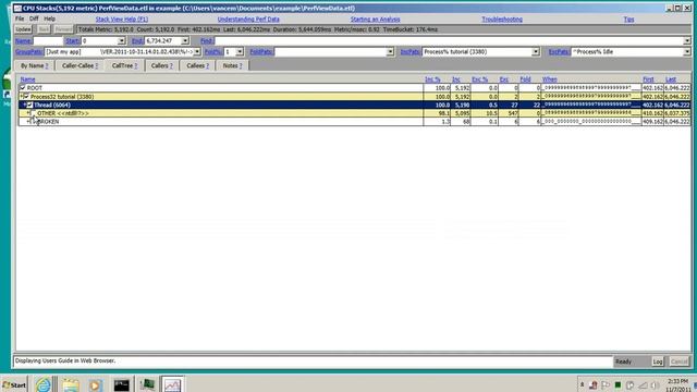 PerfView Tutorial 2 A Simple CPU Performance Investigation смотреть онлайн