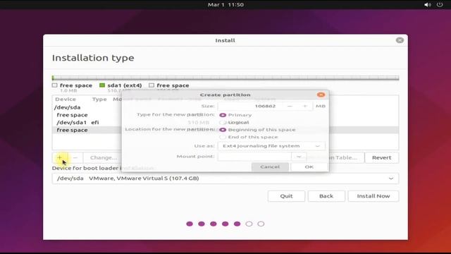 How to Install Ubuntu 21.10 Manual Partitions | Manual Disk Partitions for Ubuntu | Linux Partition смотреть онлайн