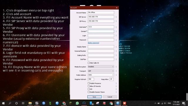 How to Set MicroSIP With Domain from FusionPBX #VoIP #SIP #Softphone смотреть онлайн