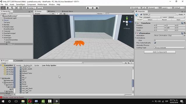 Clase 14 Unity - Una araña y su área de ataque смотреть онлайн