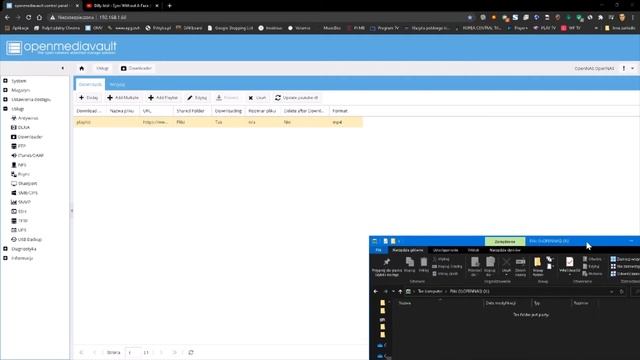 OpenMediaVault serwer - test wtyczki YouTube Downloader смотреть онлайн