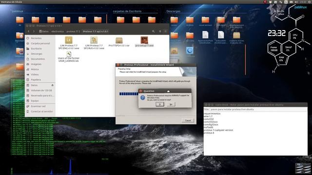 instalar proteus 8 en linux Ubuntu смотреть онлайн