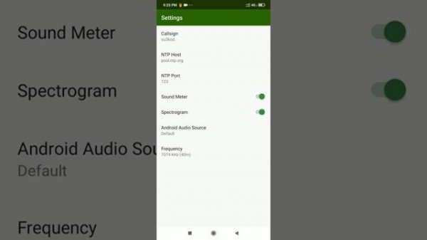 FT8 signal decoder app on Android Phone.