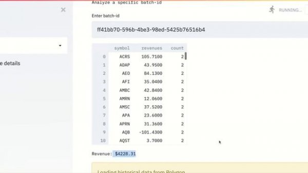 Back-testing with Liu Algo Trading Framework (https://github.com/amor71/LiuAlgoTrader)