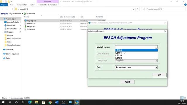 Reset Epson L5190 GRATIS ATUALIZADO #viral #trabalho #epson смотреть онлайн