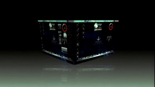 Sabayon Linux - как работает Compiz смотреть онлайн