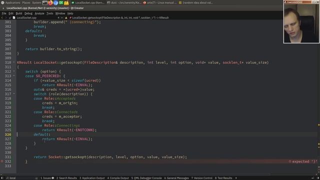 OS hacking: Getting local socket peer info with SO_PEERCRED смотреть онлайн