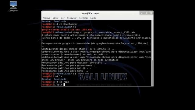 Instalar Google Chrome Root (Kali Linux) смотреть онлайн