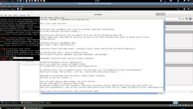 Kali Linux - Localhost Servisleri смотреть онлайн