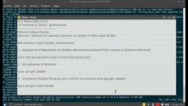 Tutorial como Instalar FileZilla en Ubuntu & LinuxMint смотреть онлайн