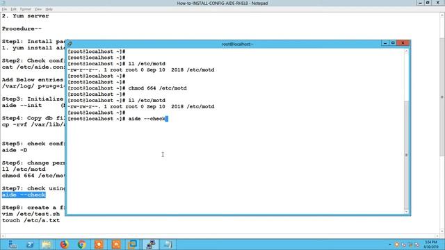 how to install #aide rhel 8 (#rhel8) смотреть онлайн