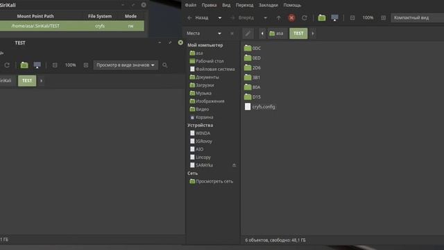 cryfs + sirikali смотреть онлайн