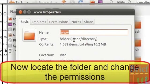 ubuntu 11.04 change file/folder permission [very very simple method] смотреть онлайн