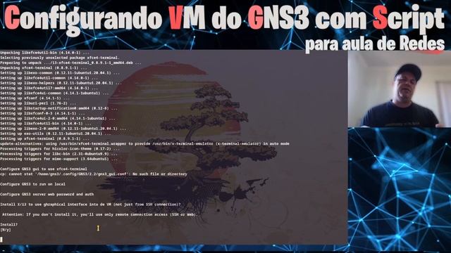 Configurando a VM do GNS3 utilizando Script смотреть онлайн