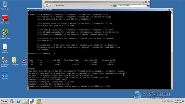 How to identify and correct a misaligned Virtual Machine with Netapp mbralign смотреть онлайн