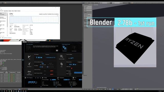 AMD Ryzen Blender Demo (2.78a VS Blender 2.78b time difference) I7-6850k @4.5GHz смотреть онлайн