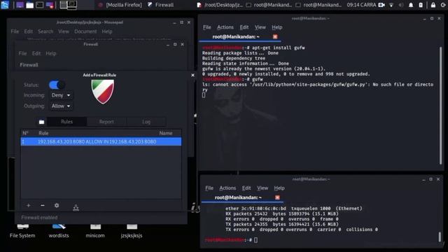 Firewall Install And Enable On Kali Linux Tamil 2021 - #MkHackerThamizhan смотреть онлайн