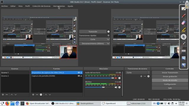 Impartir clase desde casa con Open Board y OBS Studio смотреть онлайн
