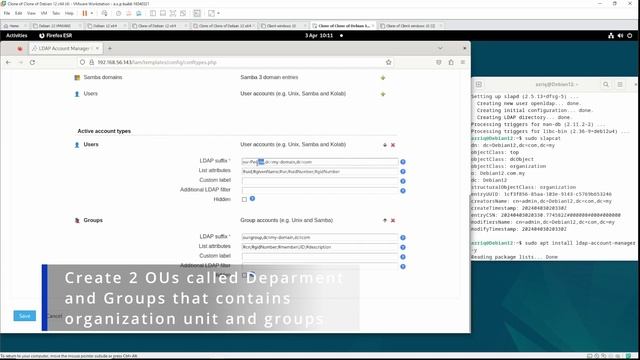 Installation and Configuration LDAP Server on Debian 12 смотреть онлайн