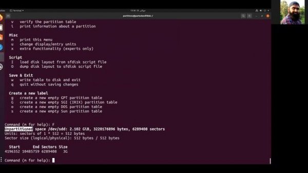 how to create disk partitions on physical disks using fdisk and parted in Linux - Ubuntu