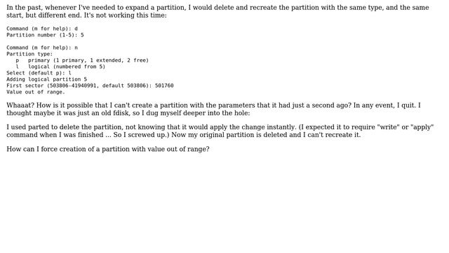 How to force partition to value out of range? смотреть онлайн