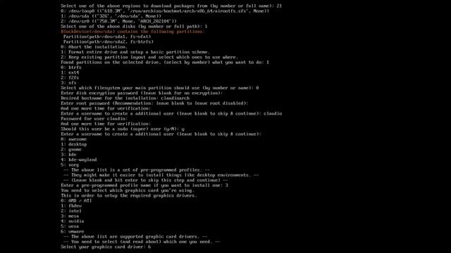 #Archlinux installazione guidata [archinstall] смотреть онлайн