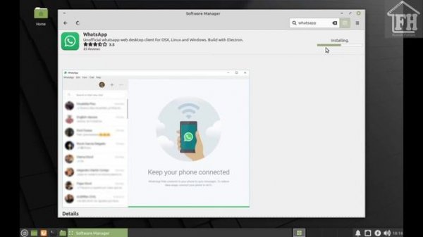 App Install : Install Un-official Whatsapp Desktop di Linux Mint 20