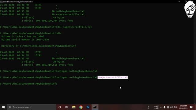 #hidefiles How Hackers hide files on Windows 10 and Linux | Hide files like hackers смотреть онлайн